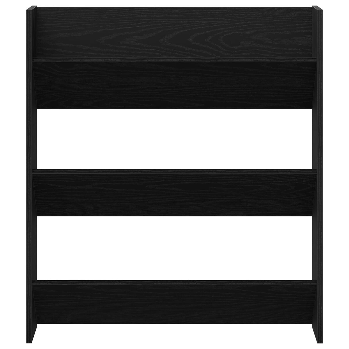 Wall Shoe Cabinet - Black Oak, 80X18X90 Cm, Made From Engineered Wood