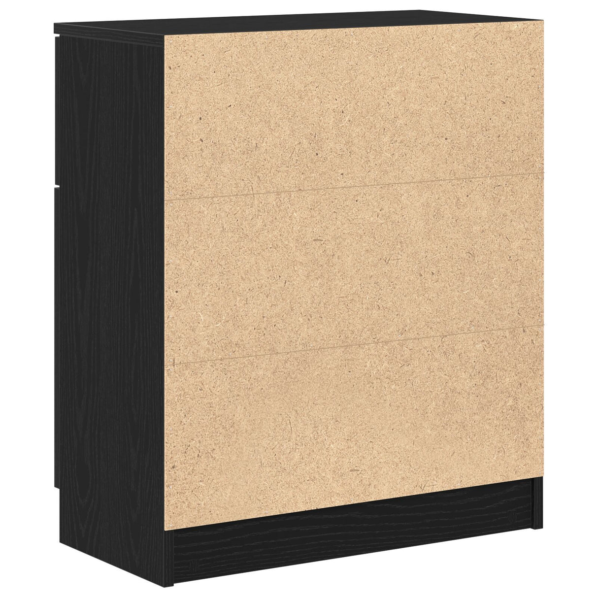 Black Oak Sideboard 60X30X70 Cm Engineered Wood