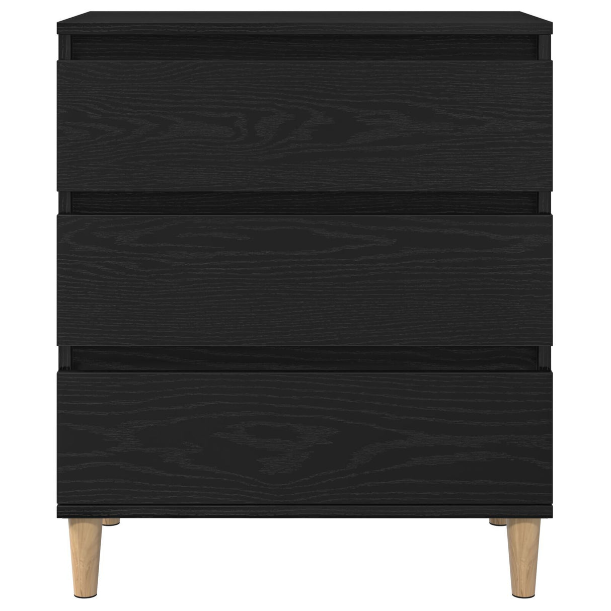 Sideboard Black Oak 60X35X70 Cm Engineered Wood