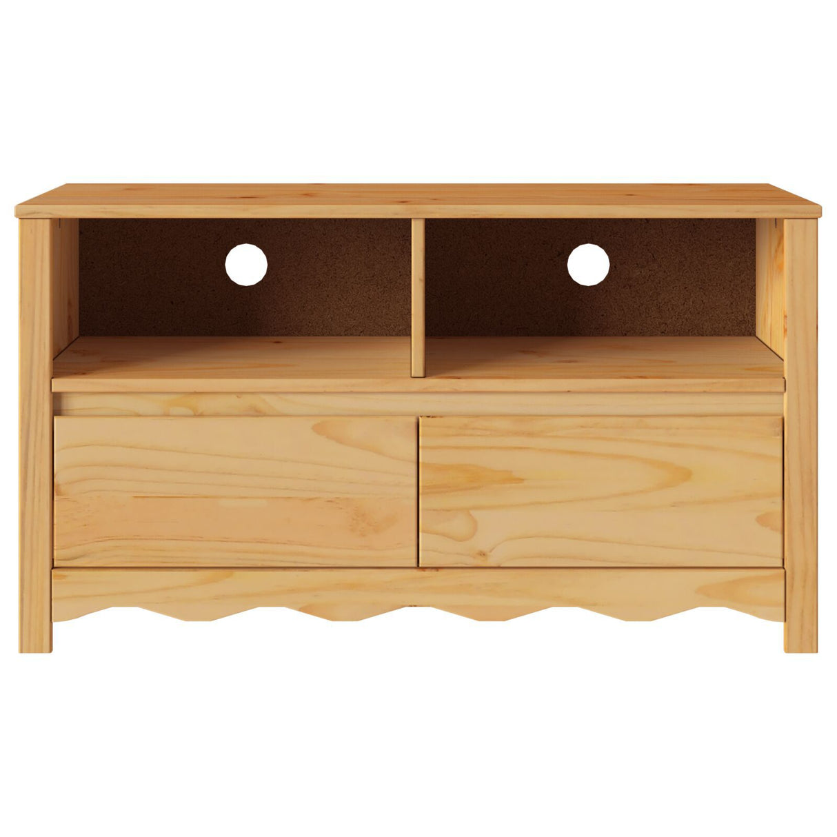 Tv Cabinet "Drammen" 99X43X55 Cm Solid Wood Pine