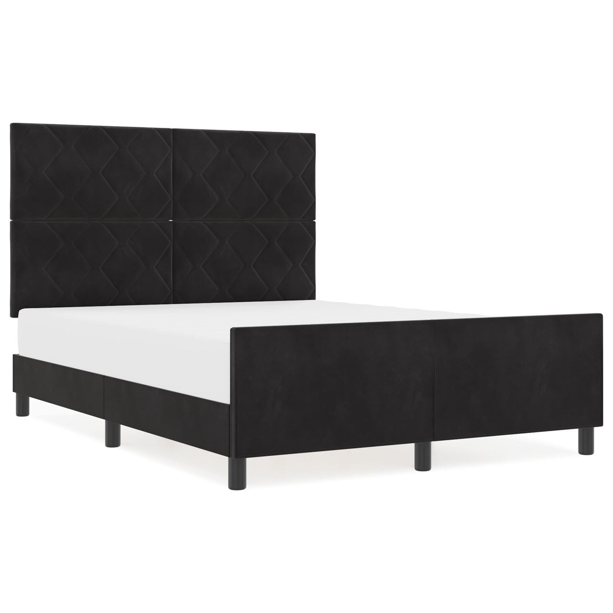 Black Velvet Bed Frame 160X200 Cm