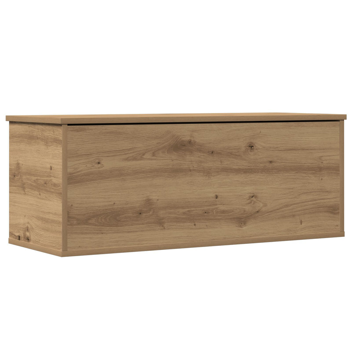 Storage Box In Artisan Oak - 90X35X35 Cm, Made From Engineered Wood
