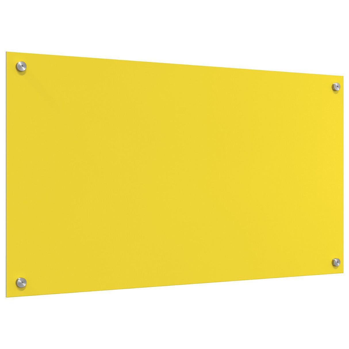 Yellow Kitchen Backsplash, 90X50X0.6 Cm, Tempered Glass