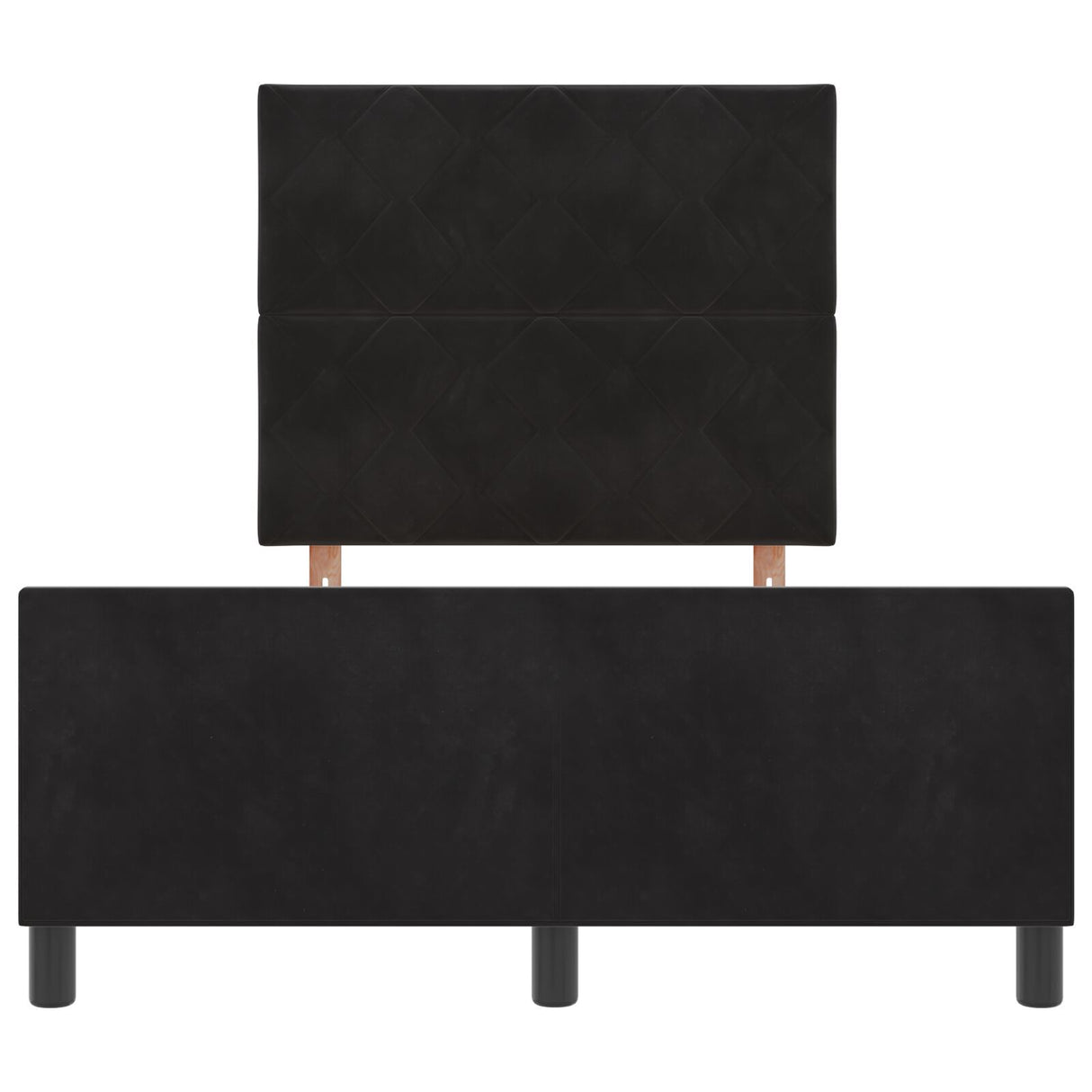 Black Velvet Bed Frame 120X200 Cm