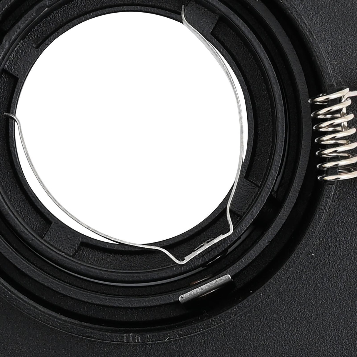 Recessed Spotlights 12 Pcs Square Gu10 Black 91X91 Mm