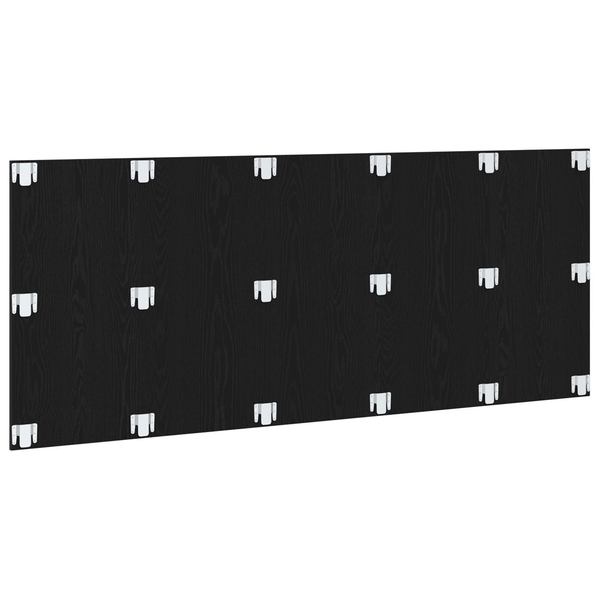 Bed Headboard Black Oak 200X1,5X80 Cm Engineered Wood