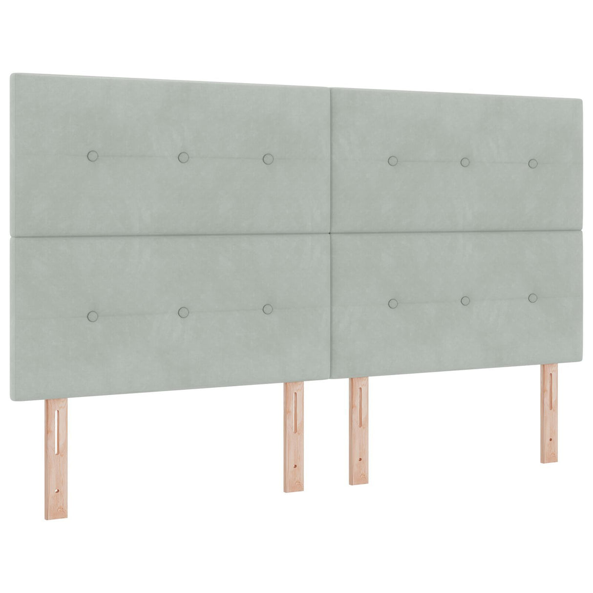 Bed Frame Light Grey 180X200 Cm Velvet