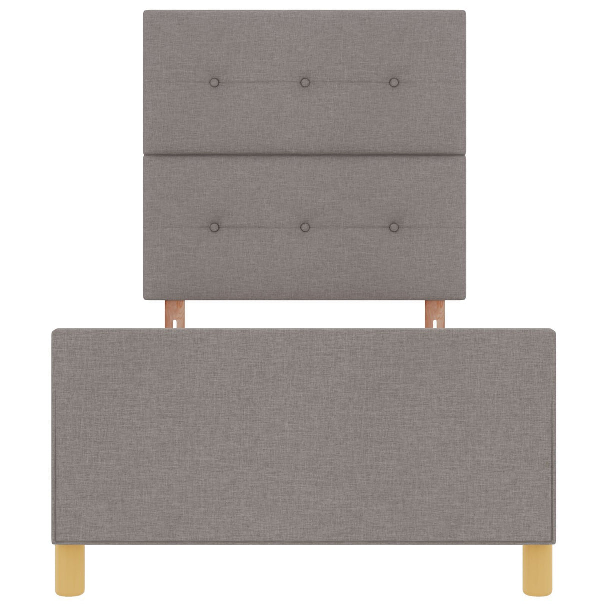 Bed Frame Taupe 80X200 Cm Fabric
