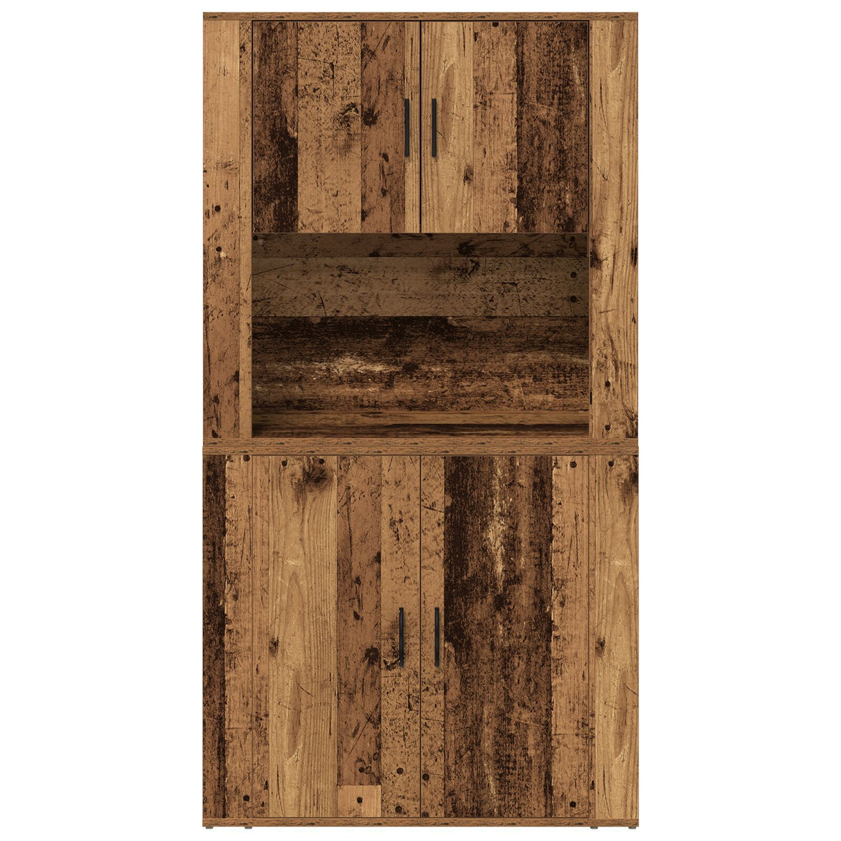 Highboard Old Wood 80X33X150 Cm Engineered Wood