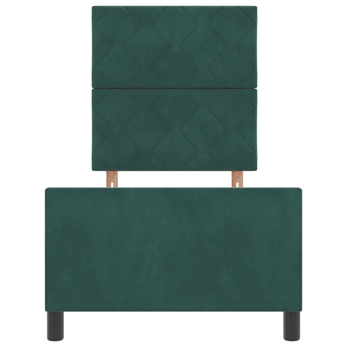 Bed Frame Dark Green 80X200 Cm Velvet