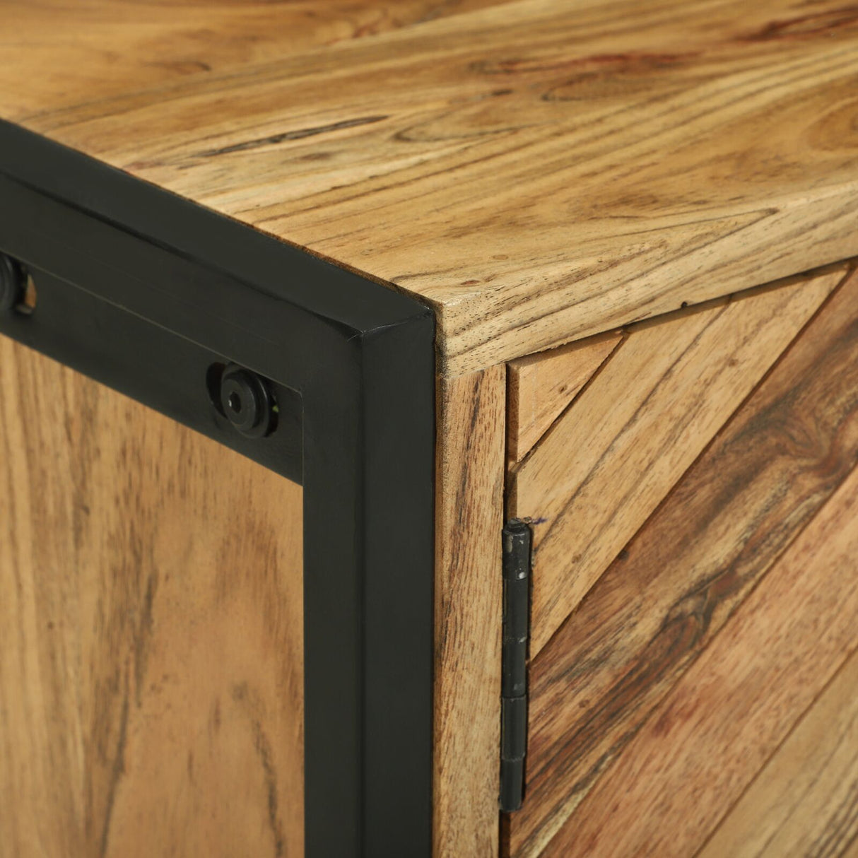 Tv Cabinet 110X30X50 Cm Solid Wood Acacia