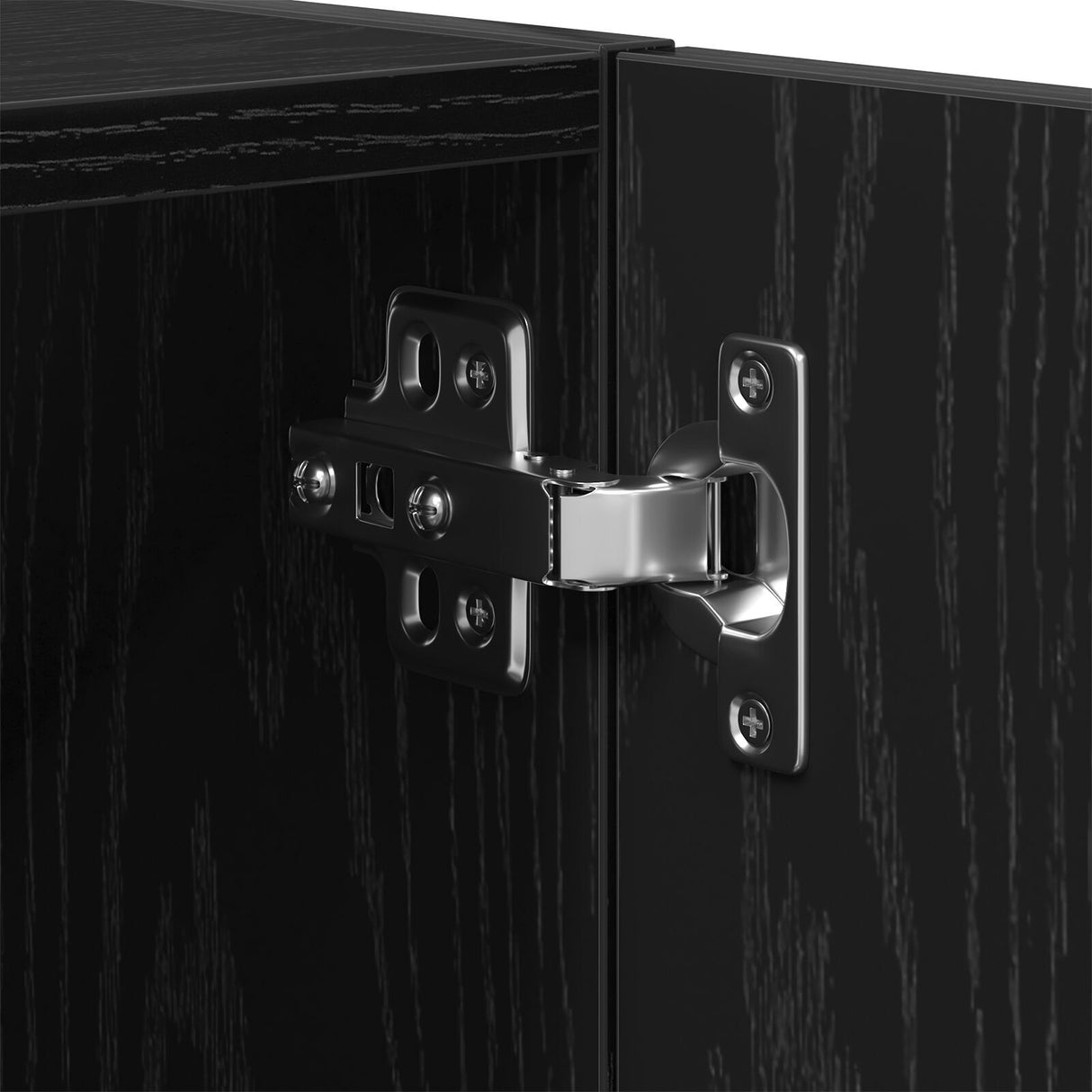 Wall Cabinet - Black Oak - 60X30X70 Cm - Made Of Engineered Wood