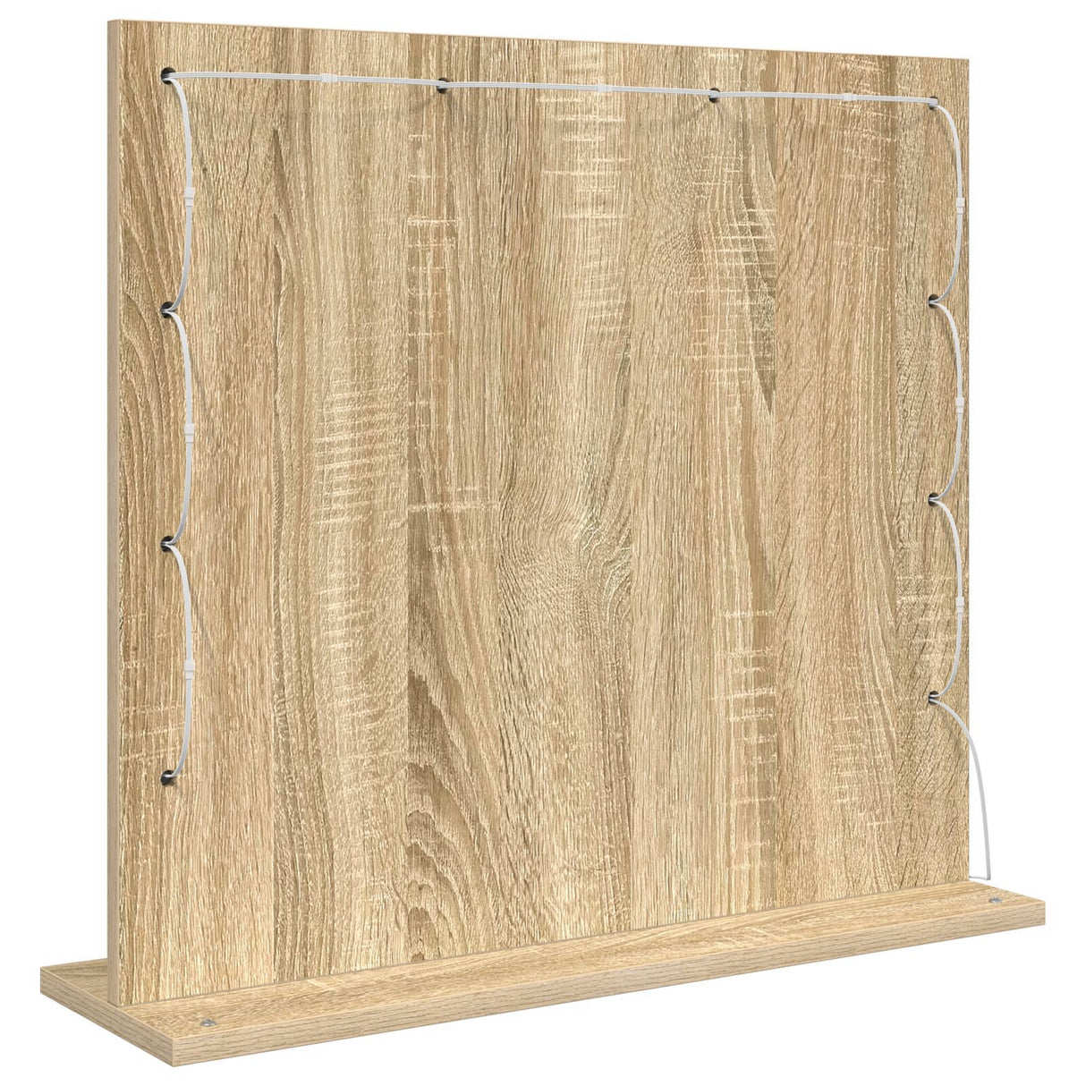 Vanity Mirror With Led Lights Sonoma Oak 60X55X18 Cm