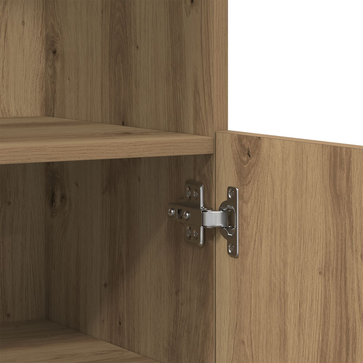 Sideboard With Led Lights Artisan Oak 60X37X100 Cm