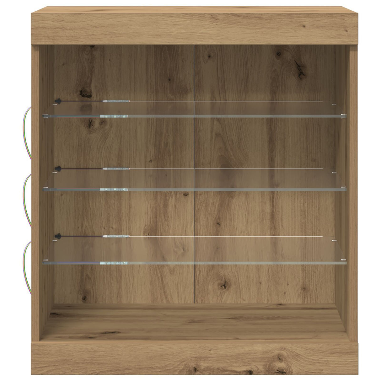 Sideboard With Led Lights Artisan Oak 60,5X37X67 Cm