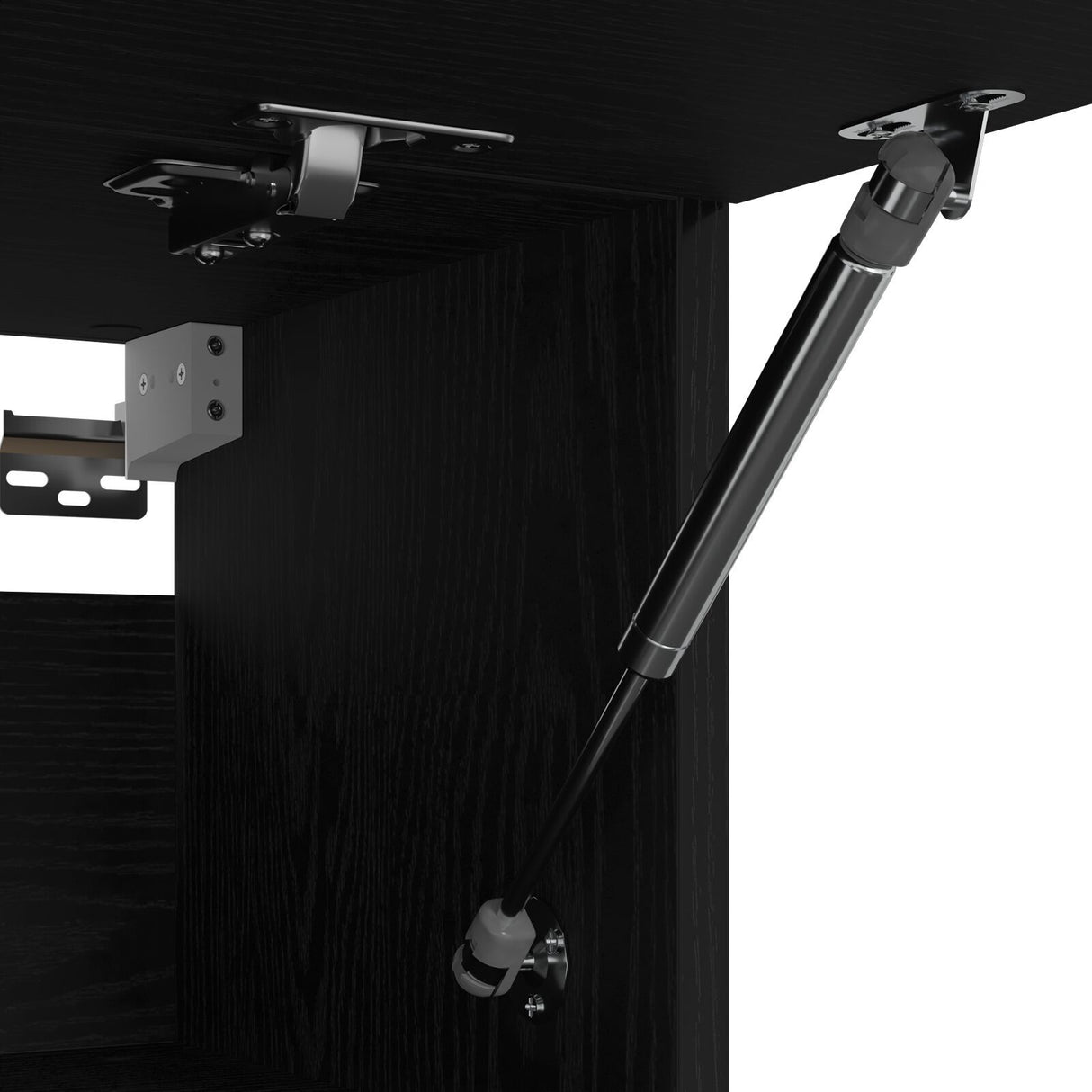 Black Oak Wardrobe - 100X32.5X35 Cm, Made From Engineered Wood