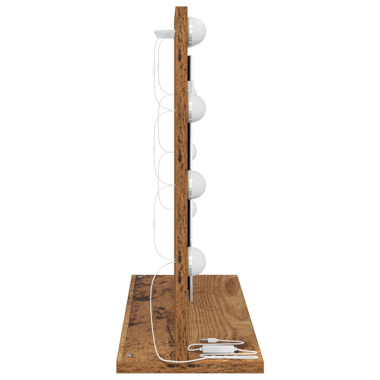 Vanity Mirror Old Wood Wood 60 X 45 X 18 Cm Mirror