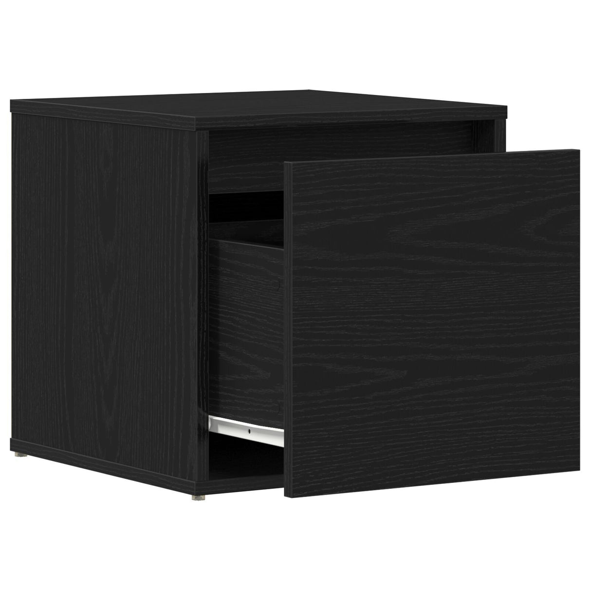 Box Drawer Black Oak 40,5X40X40 Cm Engineered Wood