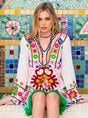 Relaxing Retreat White Cotton Beach Kaftan - Breathing Soul