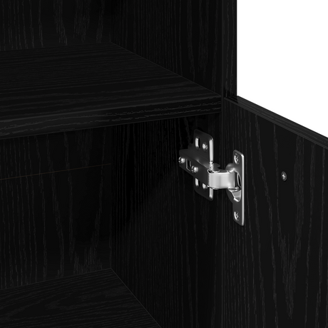 Bathroom Cabinet Black Oak Engineered Wood With Black Oak Finish