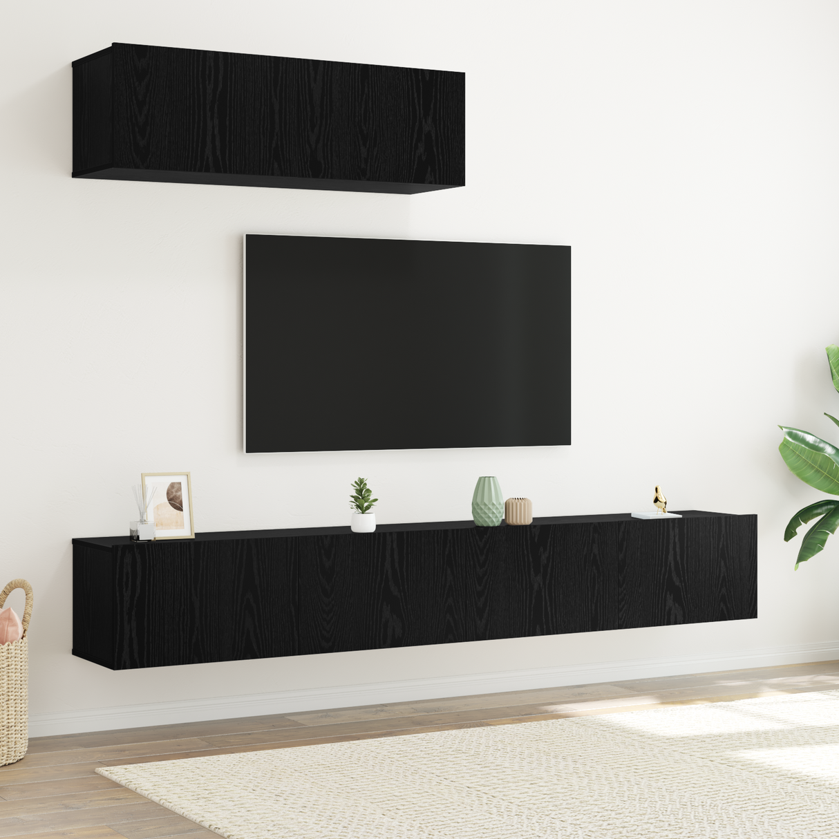 3 Piece Tv Cabinet Set Engineered Wood