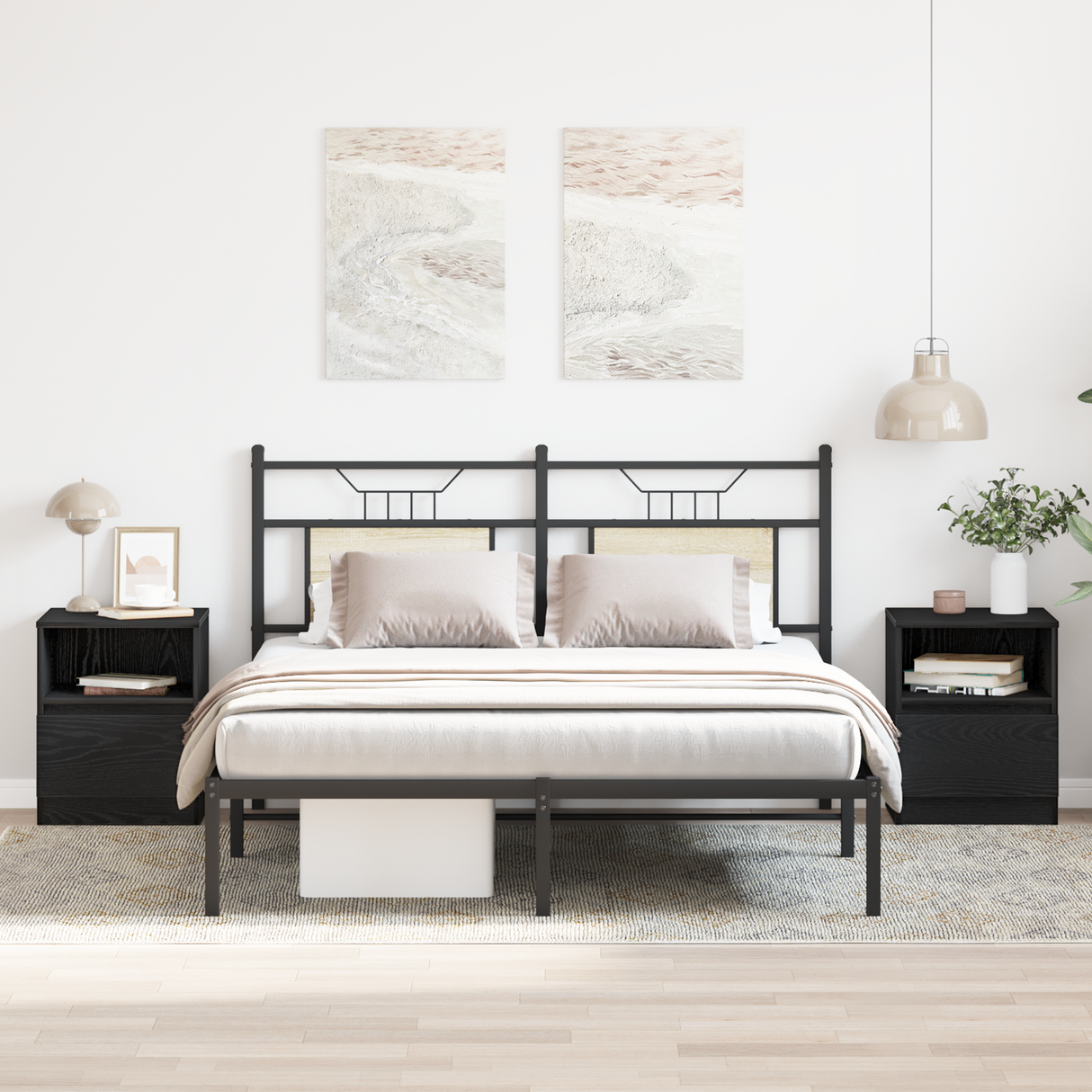 Bed Cabinet 40X40X50 Cm Engineered Wood