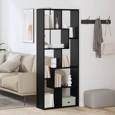 Room Divider Bookcase 67X25X161.5 Cm Engineered Wood