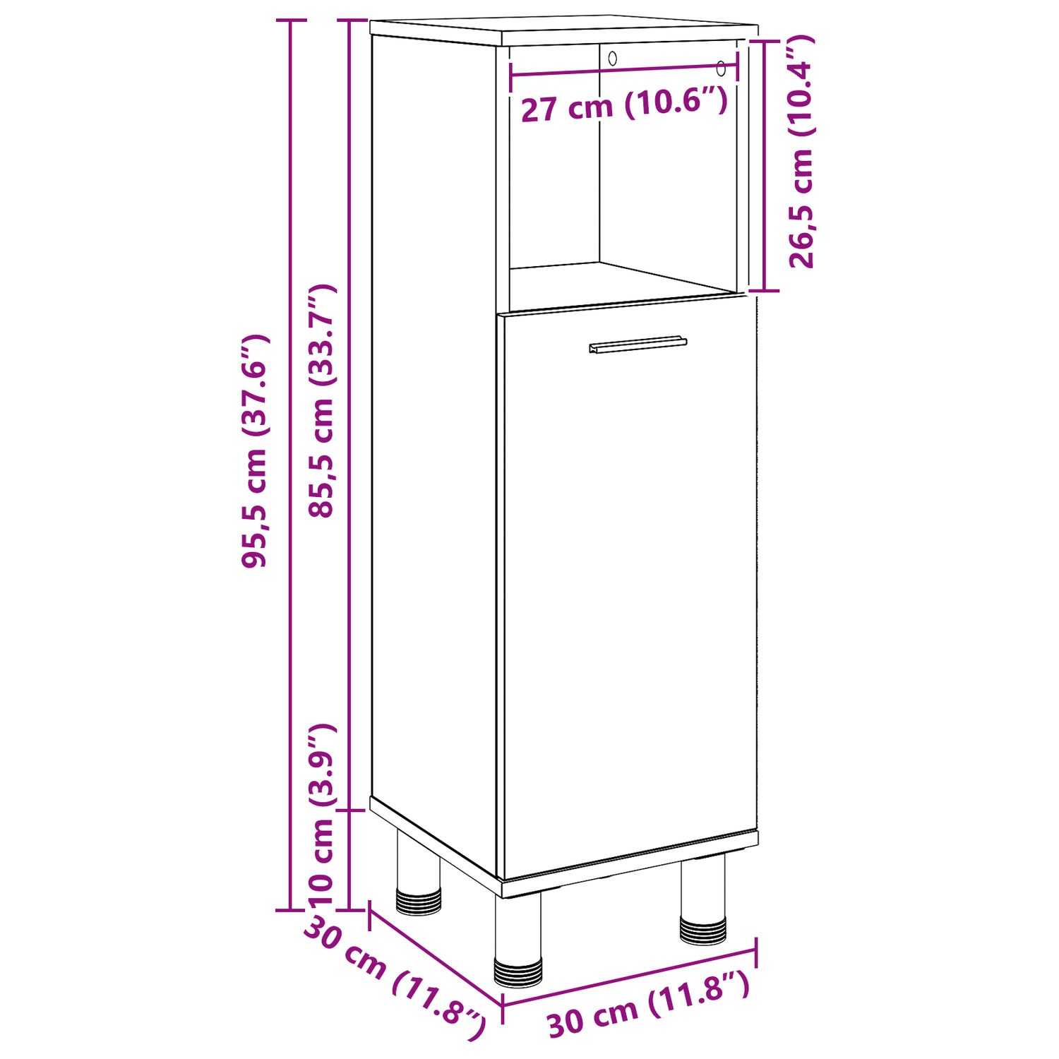 Bathroom Cabinet Black Oak Engineered Wood With Black Oak Finish