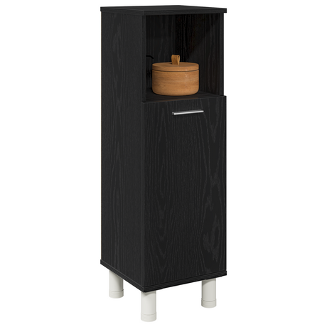 Bathroom Cabinet Black Oak Engineered Wood With Black Oak Finish