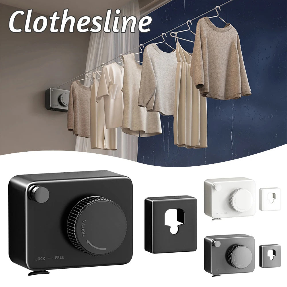 Retractable Clothesline - Indoor & Outdoor, Space-Saving Design (4.2m/4.8m)