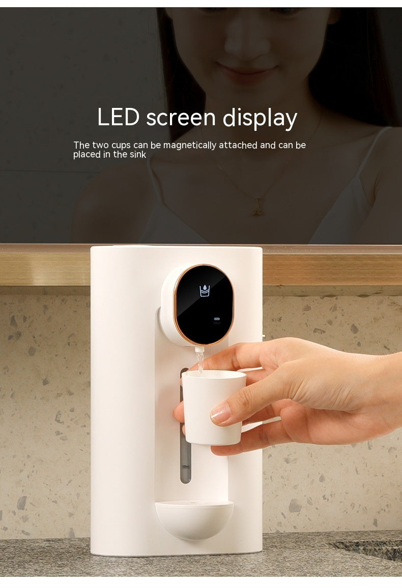 Touchless Automatic Mouthwash Dispenser - Wall Mounted, 3 Levels, 2 Cups