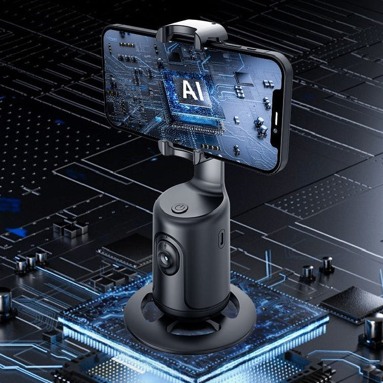 360 Auto Face Tracking Phone Gimbal – Smart AI Tracking for Vlogs & Live Streaming