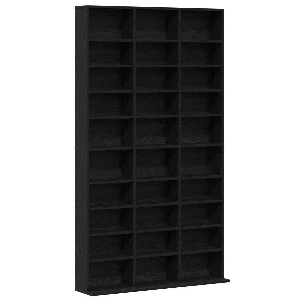 Cd Cabinet Black Oak Engineered Wood 101 X 23 X 177.5 Cm Shelving