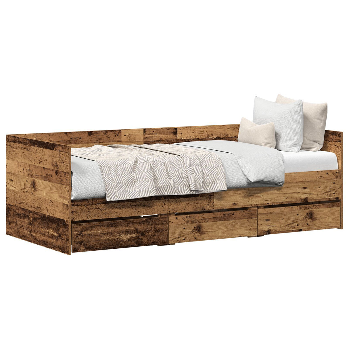 Daybed Old Wood Engineered Wood 90 X 190 Cm Sturdy Daybed