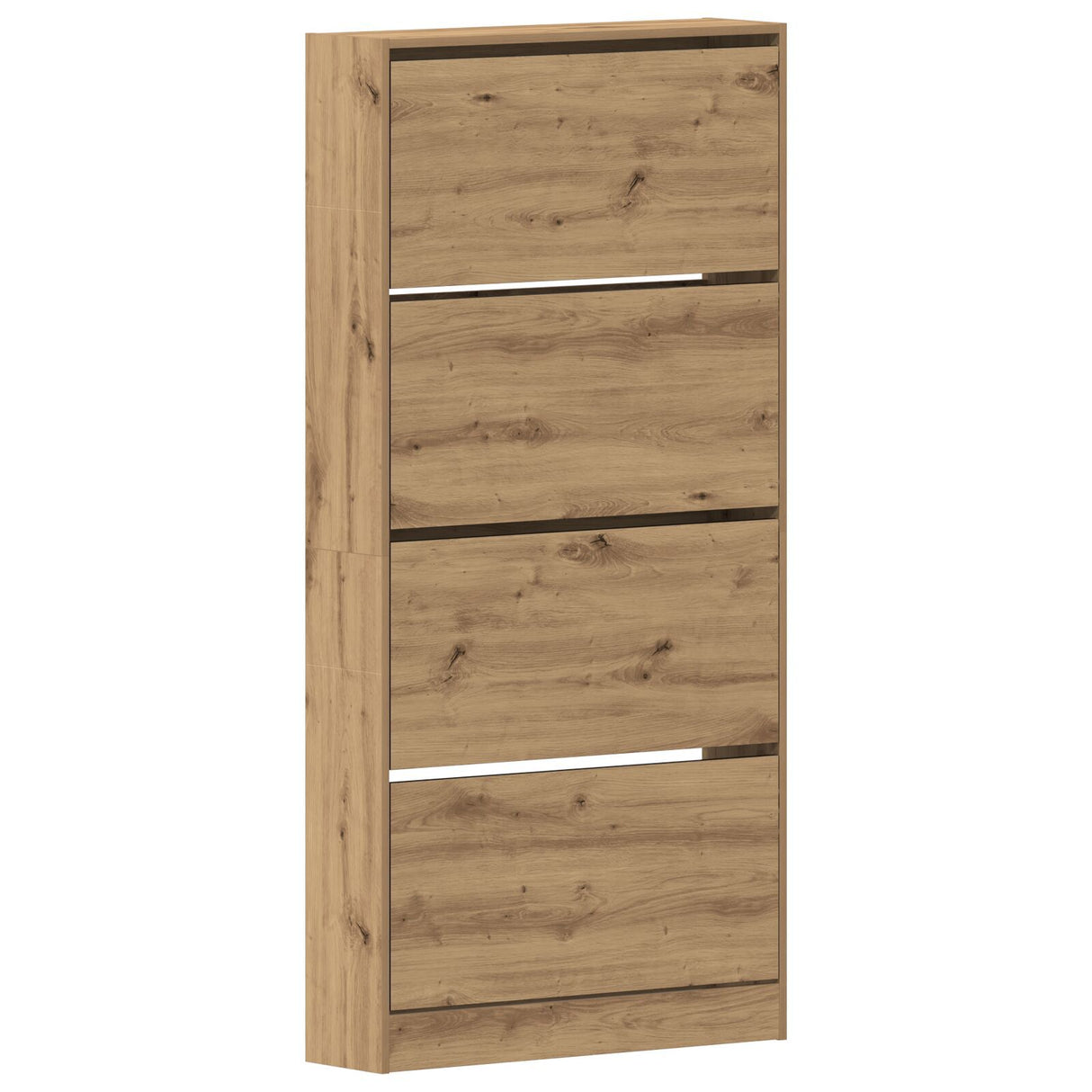 Shoe Cabinet Artisan Oak Engineered Wood 80 X 21 X 163.5 Cm