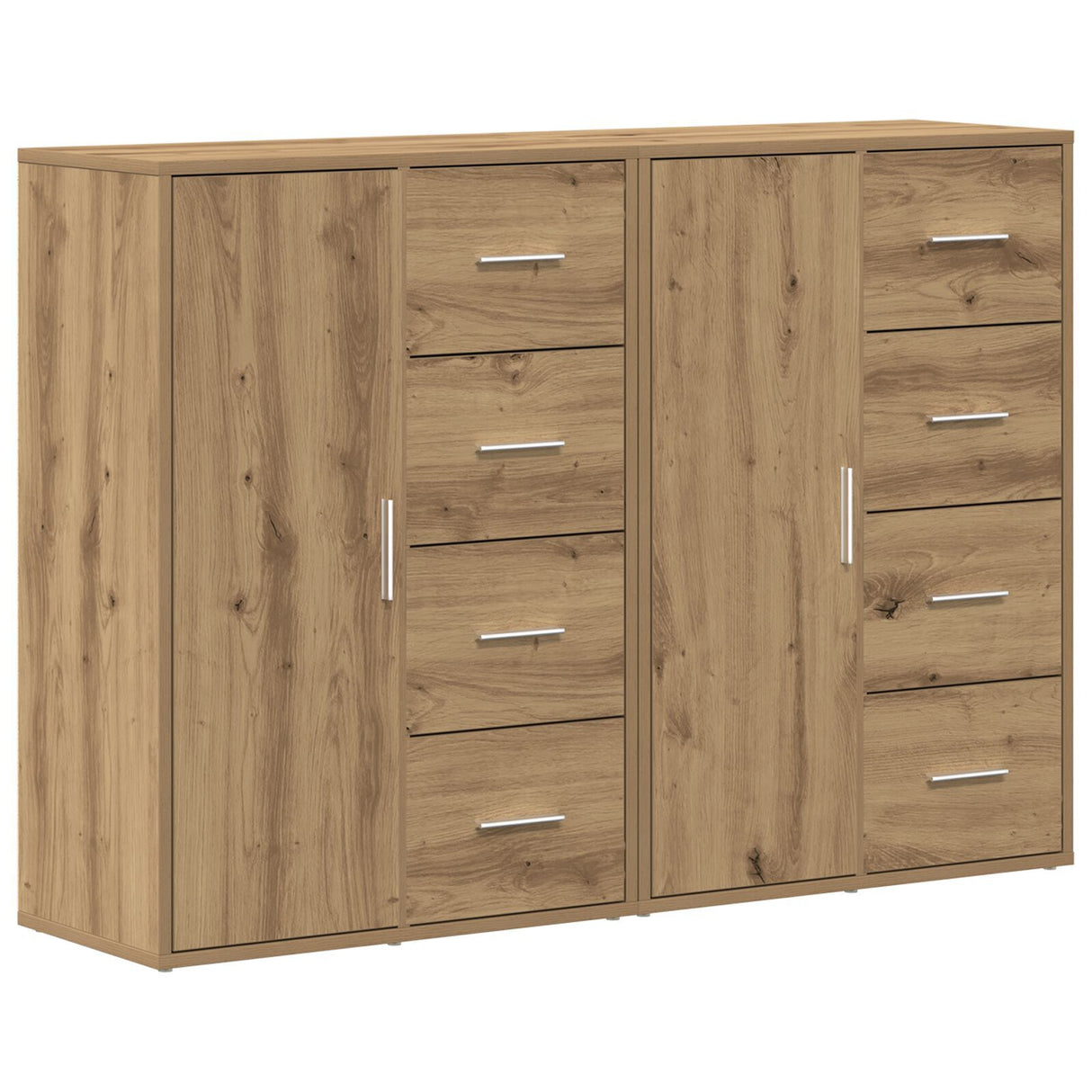 Sideboards 2 Pcs Artisan Oak 60X31X84 Cm Engineered Wood