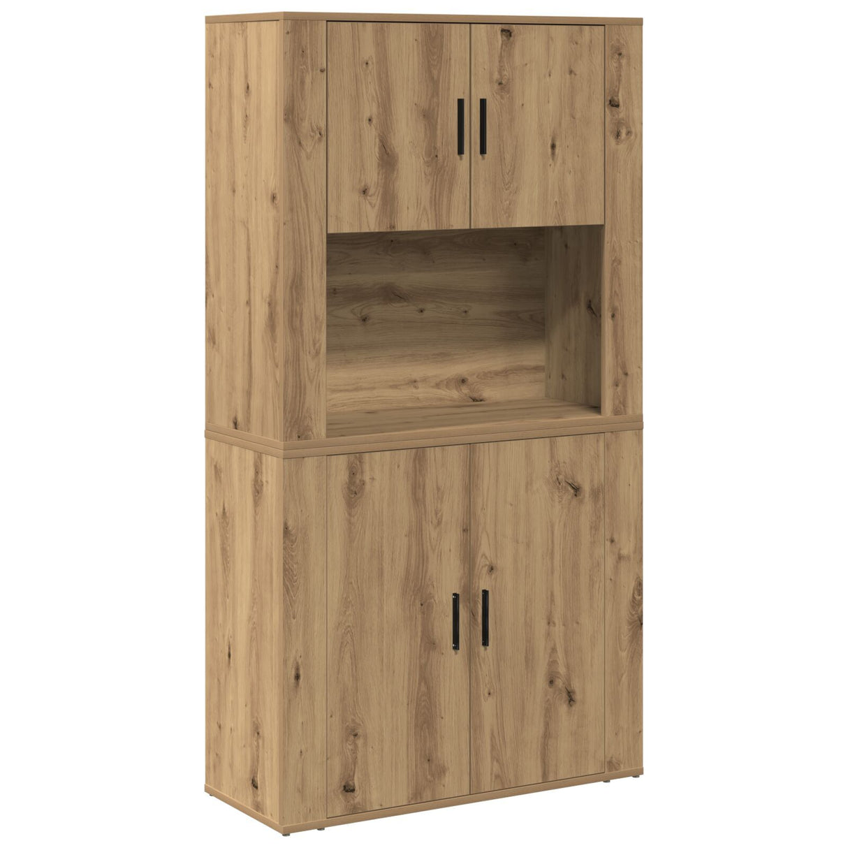 Highboard Artisan Oak 80X33X150 Cm Engineered Wood