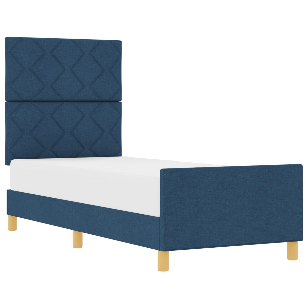 Blue Bed Frame 80X200 Cm Fabric