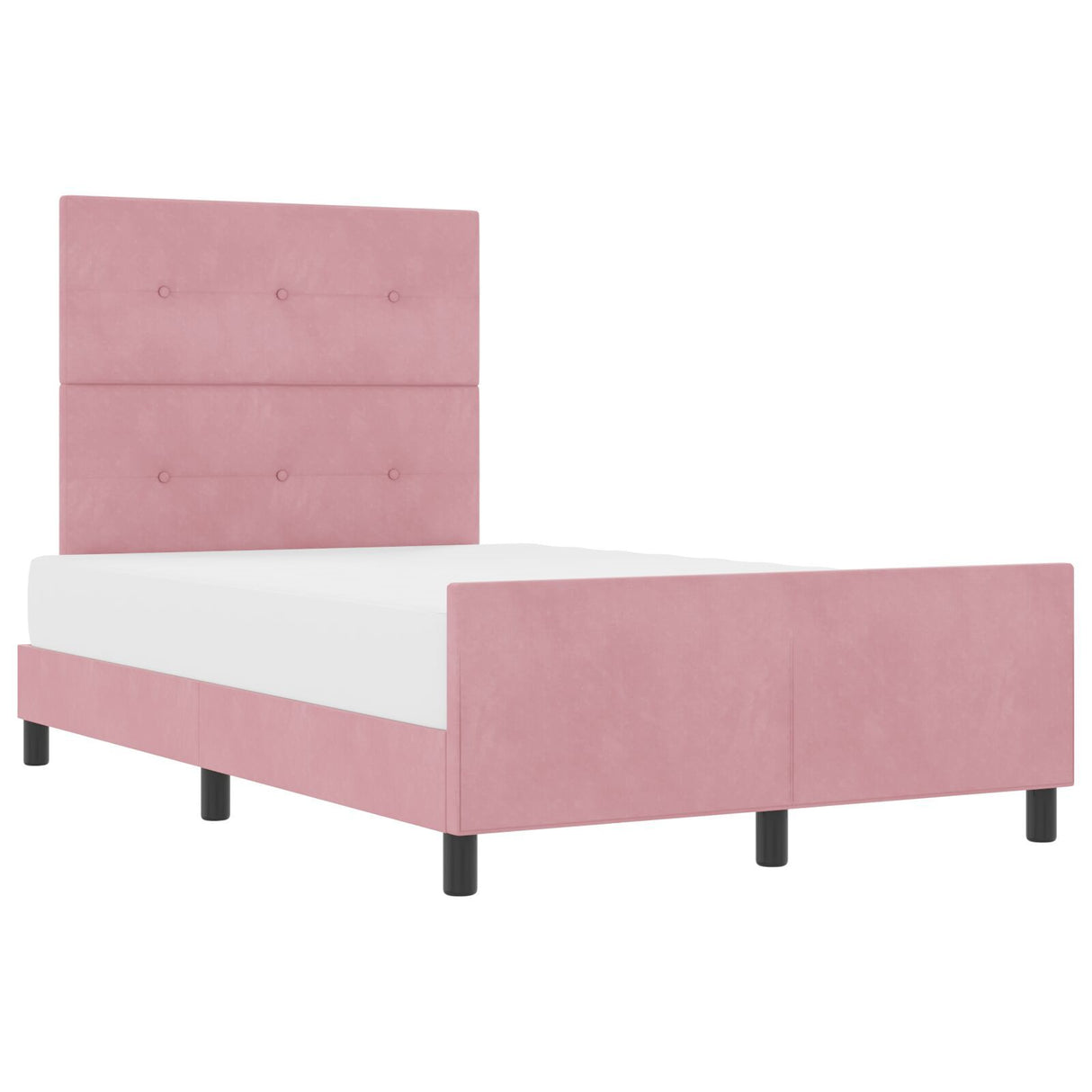 Pink Velvet Bed Frame 120X200 Cm