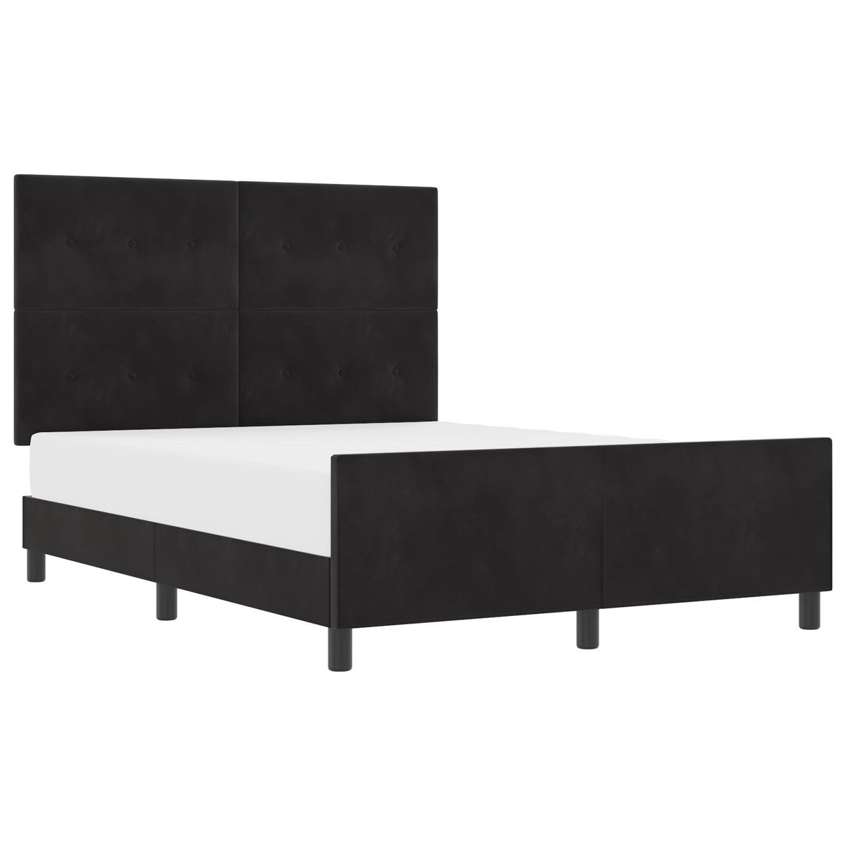 Black Velvet Bed Frame 160X200 Cm