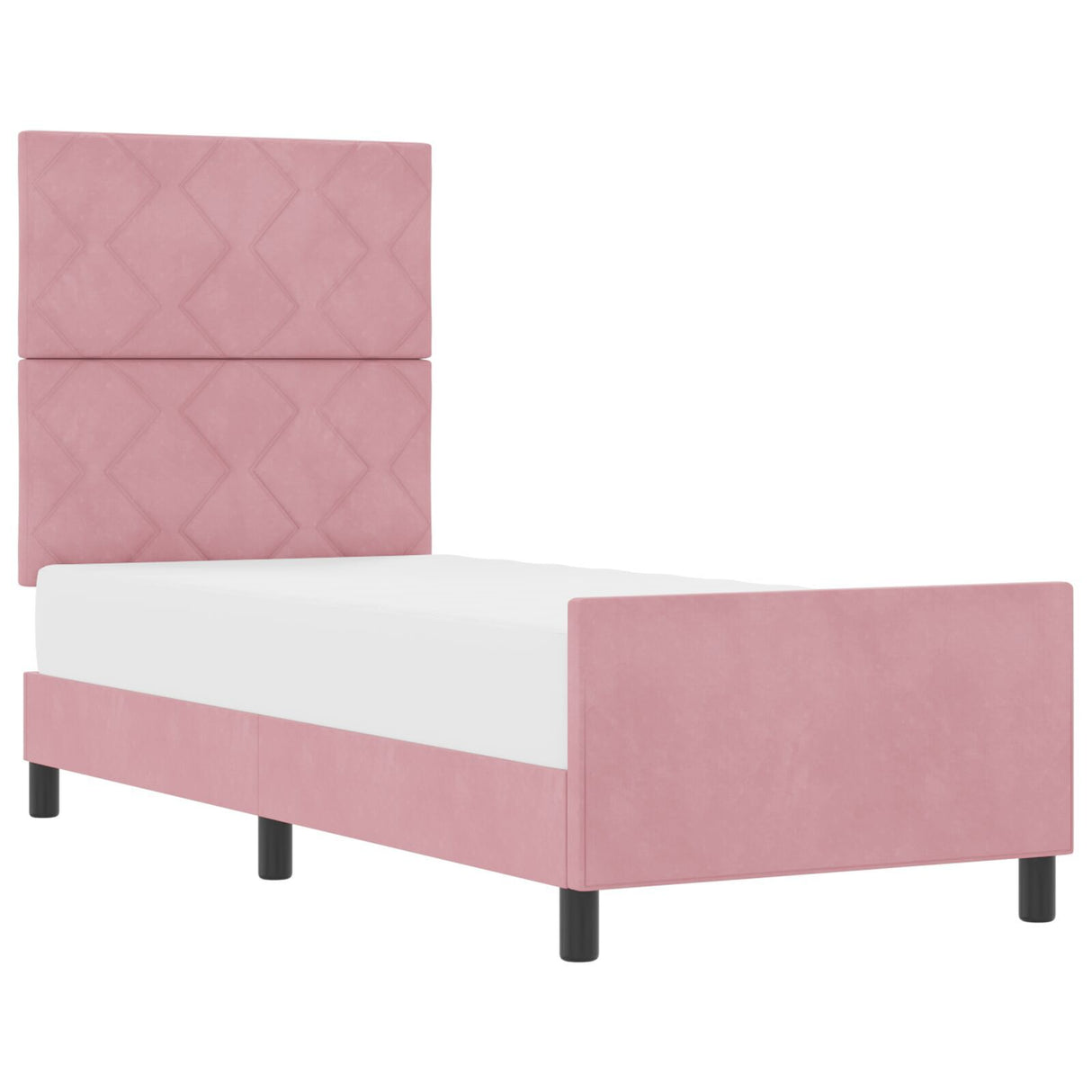 Bed Frame Pink 80X200 Cm Velvet