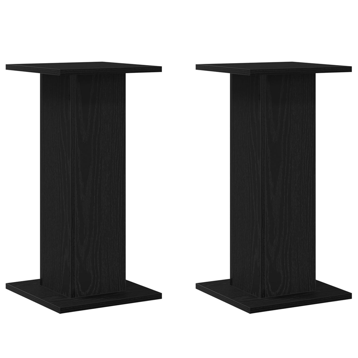 Speaker Stands 2 Pcs Black Oak 30X30X60 Cm Engineered Wood