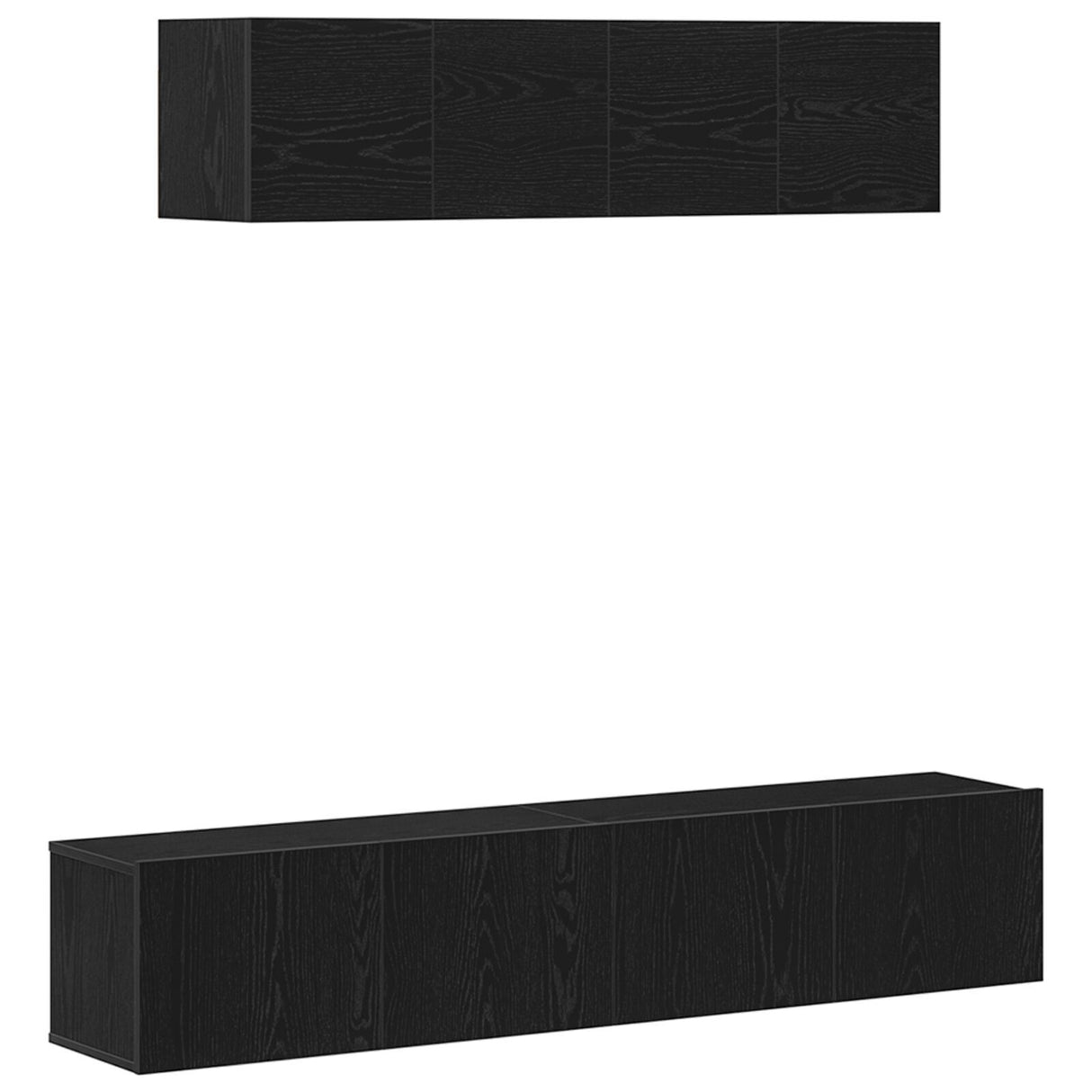 6 Piece Tv Cabinet Set Wall-Mounted Engineered Wood,  Tv Stand 80X30X30 Cm Made Of Engineered Wood,  Wall Mounted Tv Cabinets 2 Pcs 30.5X30X30 Cm