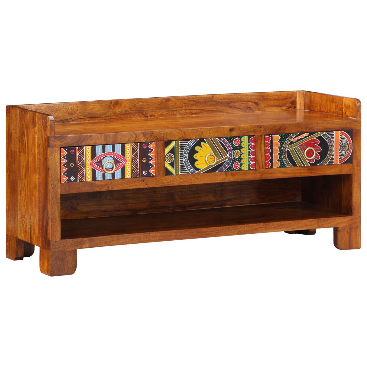 Shoe Bench 100X35X45 Cm Solid Wood Acacia
