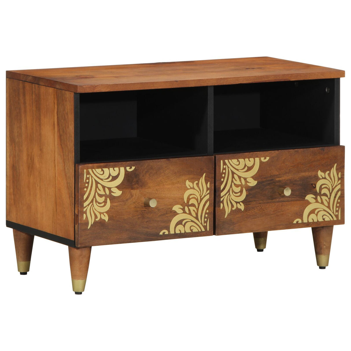 Tv Cabinet 70X33X46 Cm Solid Wood Mango
