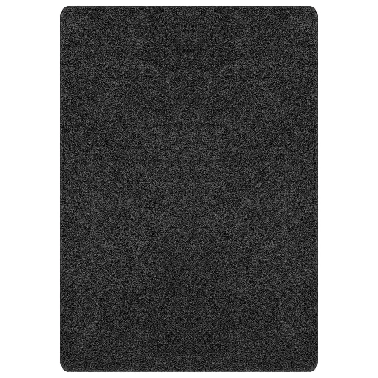 Shaggy Rug With Latex Backing Dark Grey 240X340 Cm
