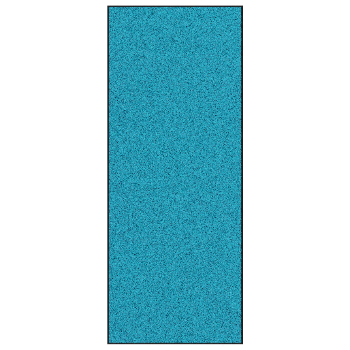 Washable Doormat In Cyan, 120X300 Cm
