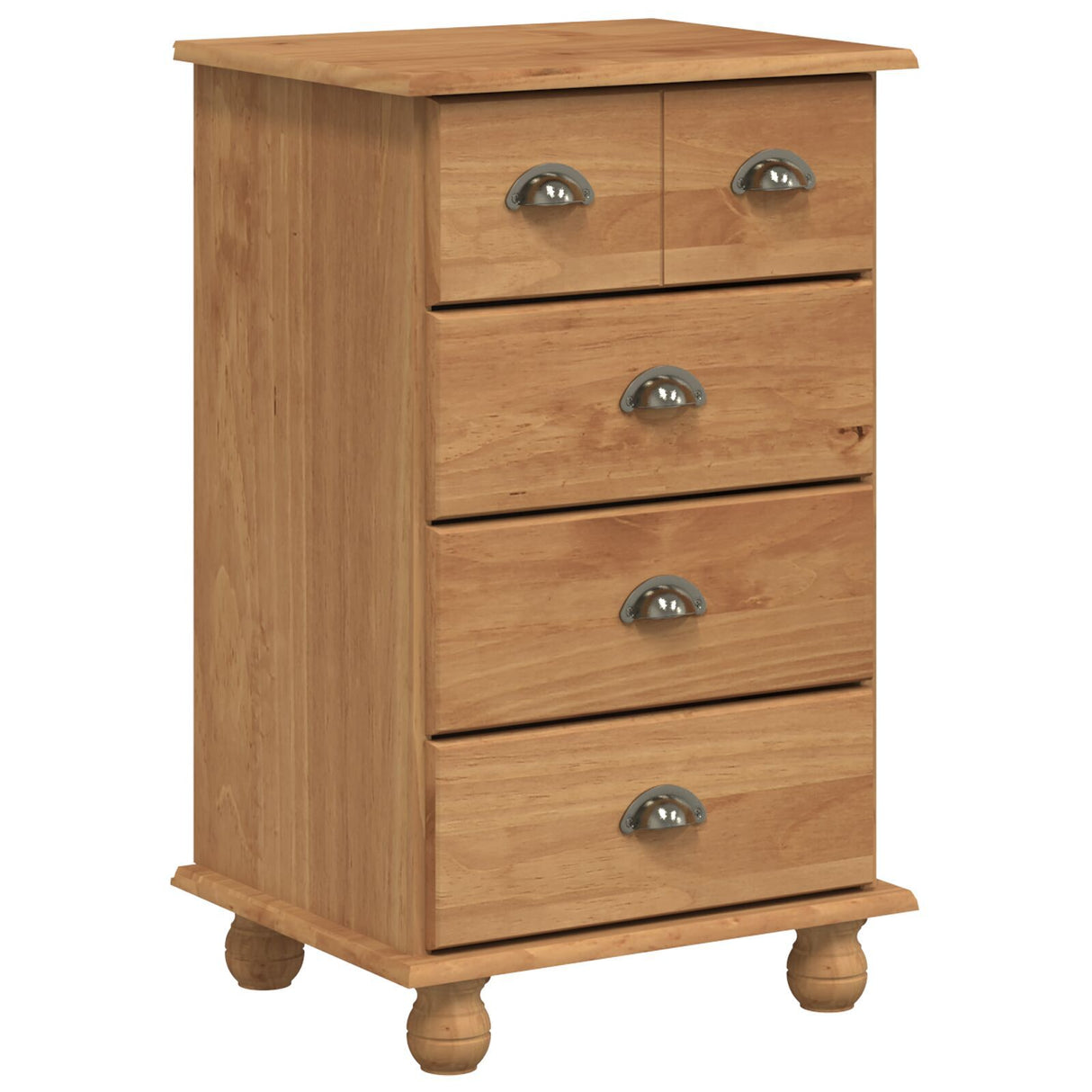 Chest Of Drawers 'Askim'honey 45.8X40X79 Cm Solid Wood Pine