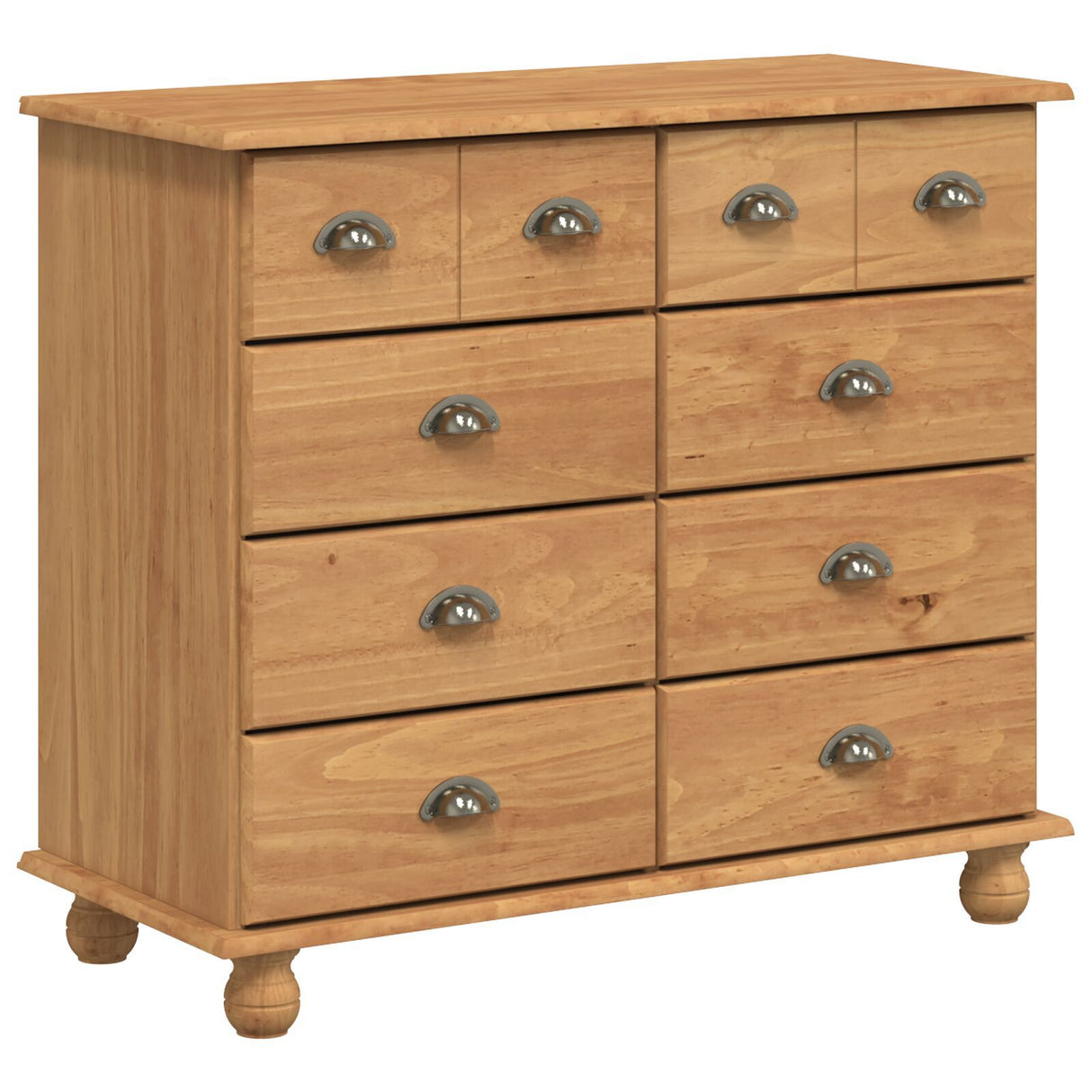 Chest Of Drawers 'Askim'honey 91X40X79 Cm Solid Wood Pine