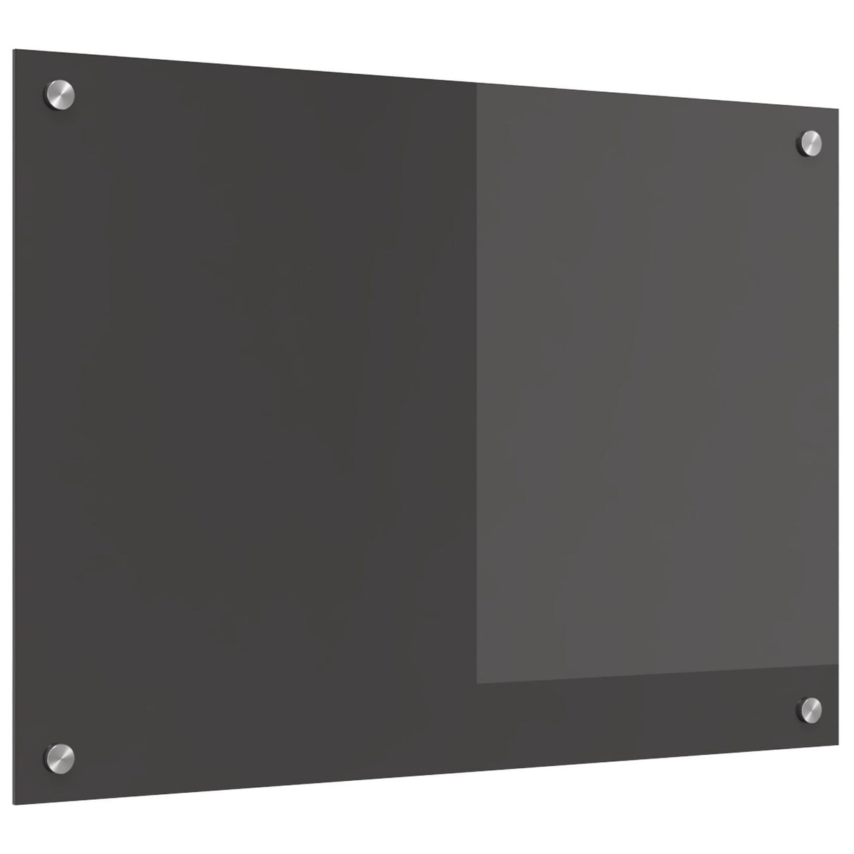 Kitchen Backsplash Dark Grey 70X50X0.6 Cm Tempered Glass